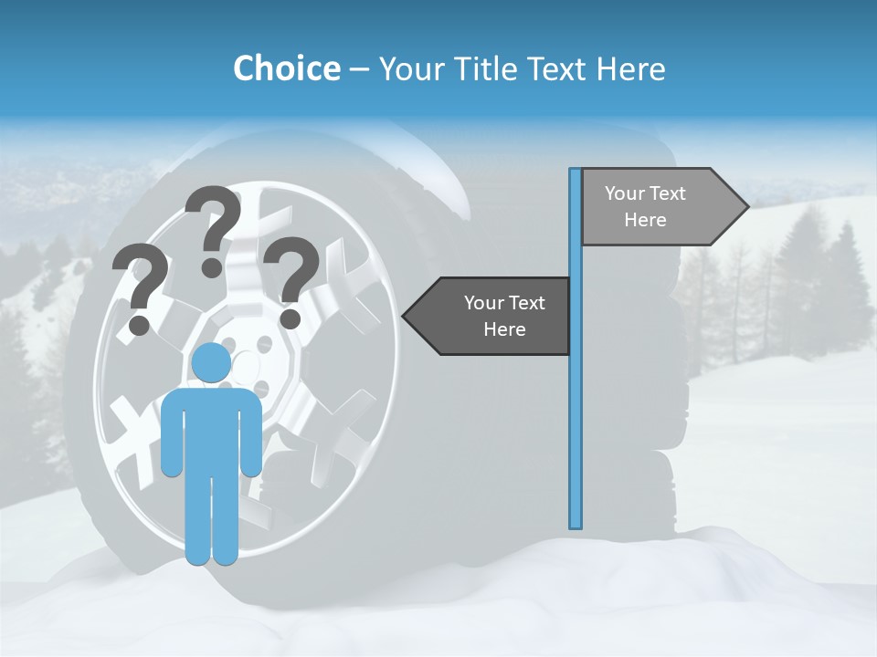 Graphic Snow Ice PowerPoint Template