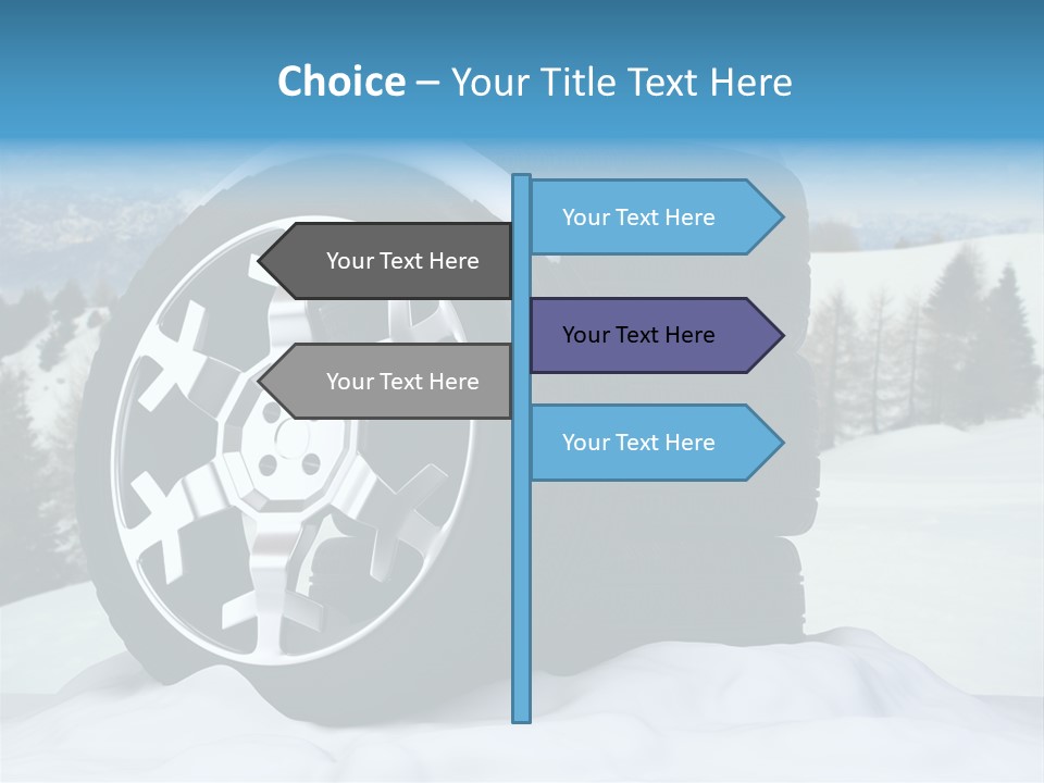 Graphic Snow Ice PowerPoint Template