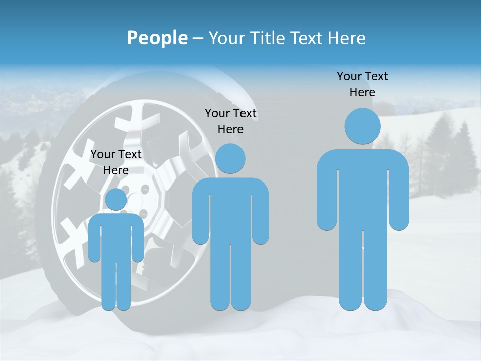 Graphic Snow Ice PowerPoint Template