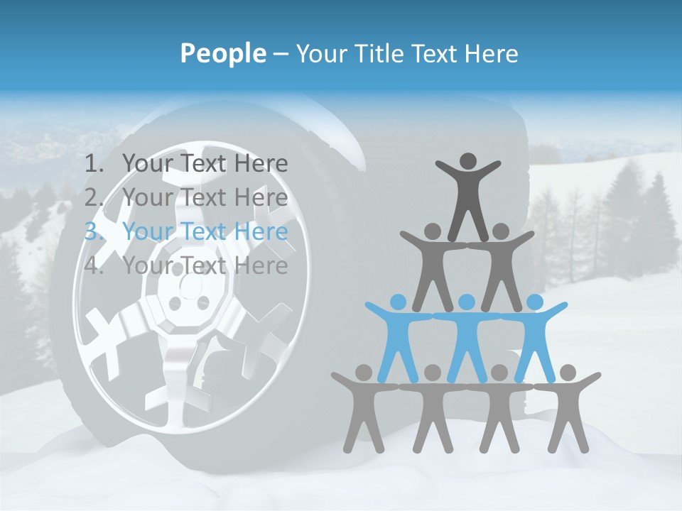 Graphic Snow Ice PowerPoint Template