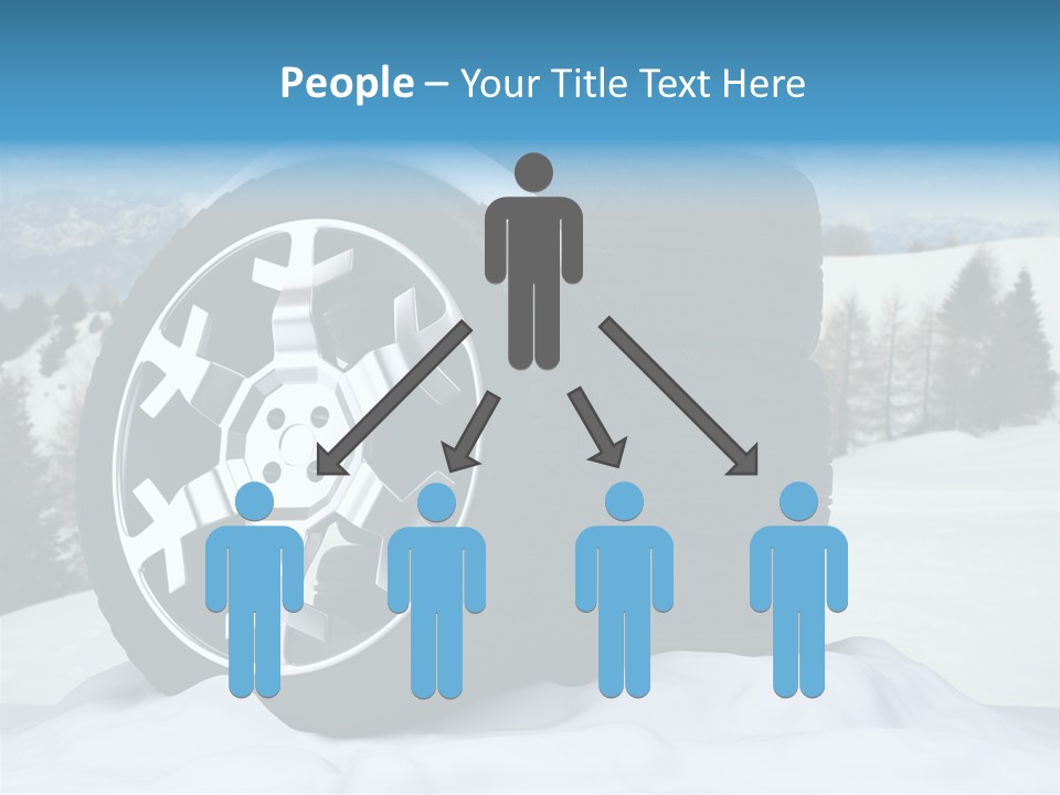 Graphic Snow Ice PowerPoint Template