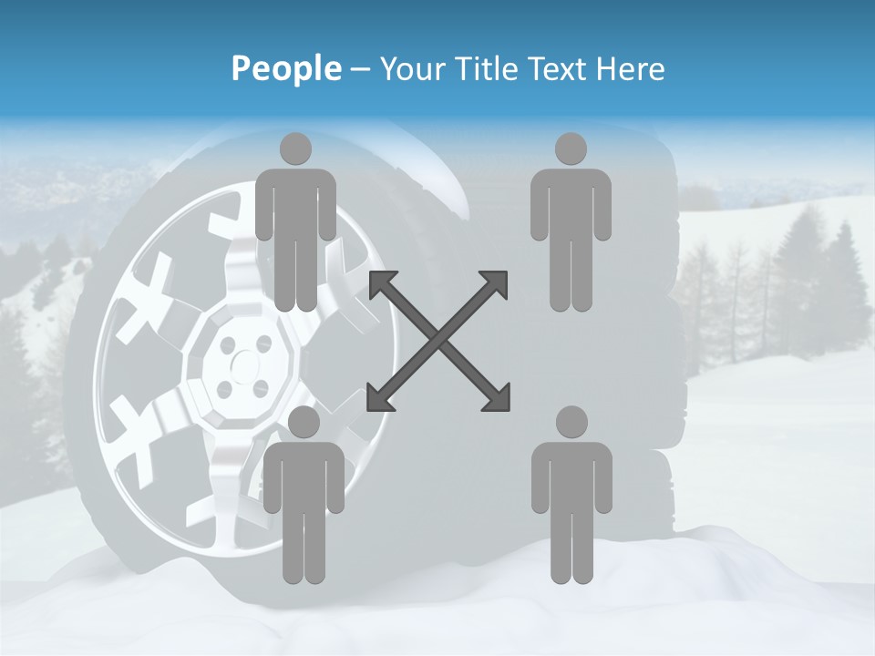 Graphic Snow Ice PowerPoint Template