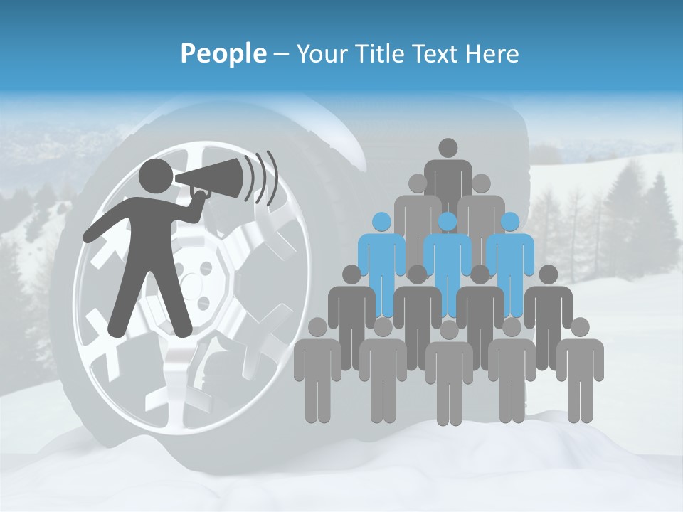 Graphic Snow Ice PowerPoint Template