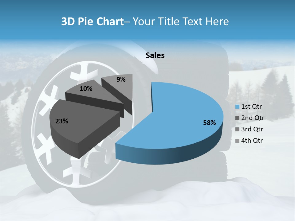 Graphic Snow Ice PowerPoint Template
