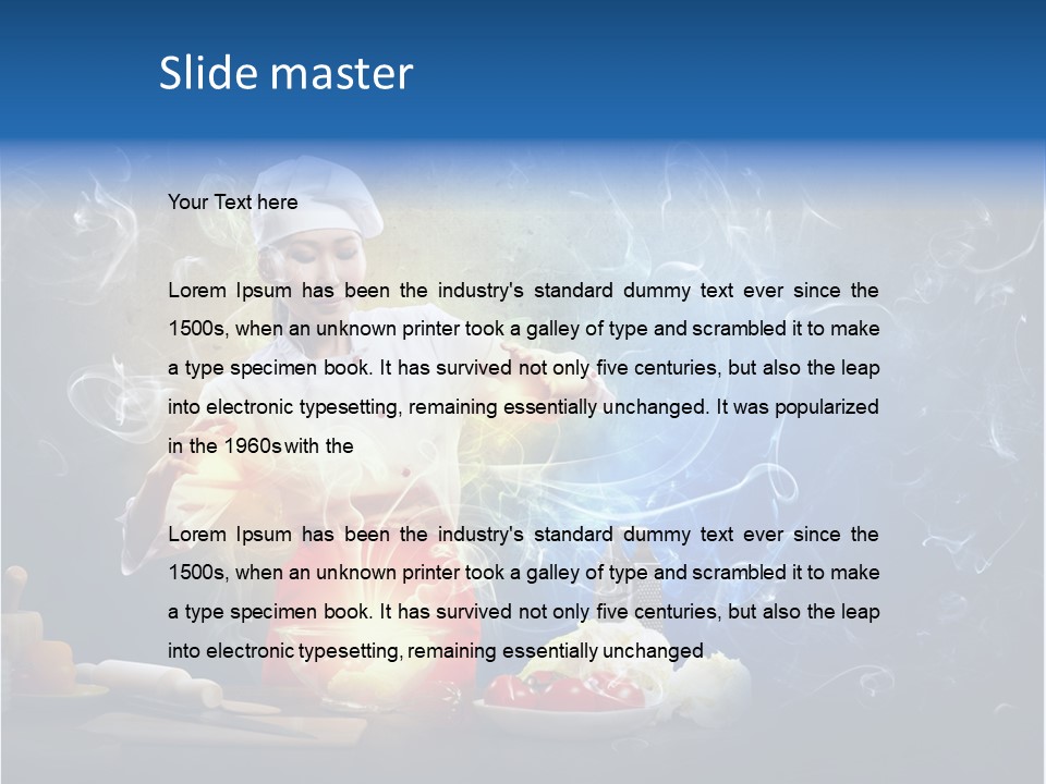 Bowl Young Witch PowerPoint Template