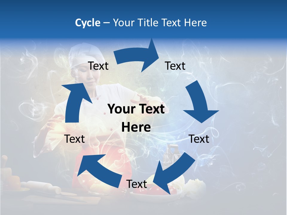 Bowl Young Witch PowerPoint Template