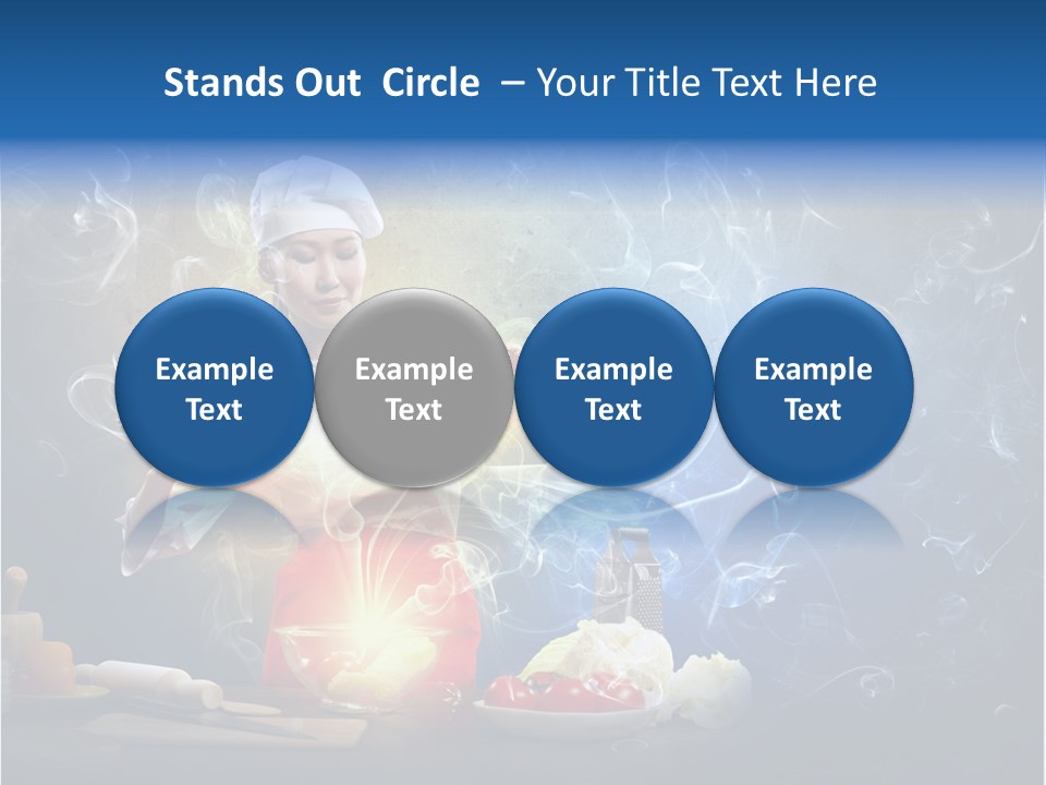 Bowl Young Witch PowerPoint Template