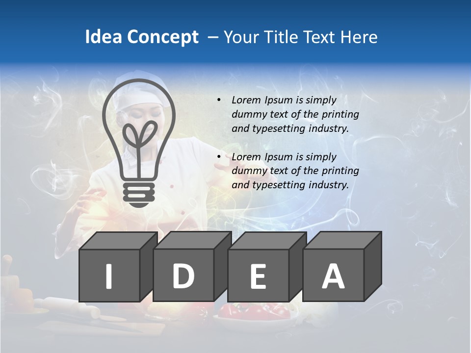 Bowl Young Witch PowerPoint Template