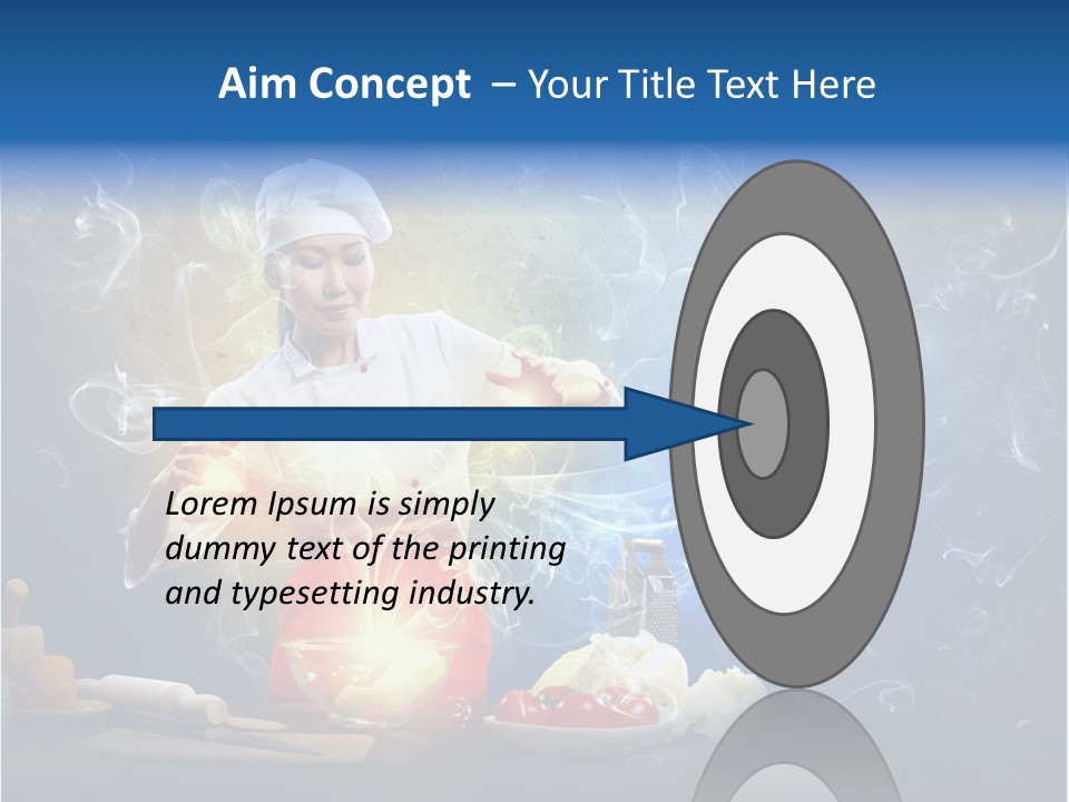 Bowl Young Witch PowerPoint Template