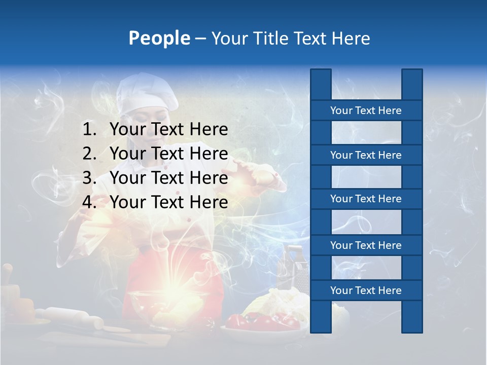 Bowl Young Witch PowerPoint Template