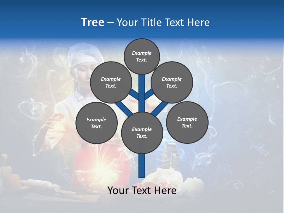 Bowl Young Witch PowerPoint Template