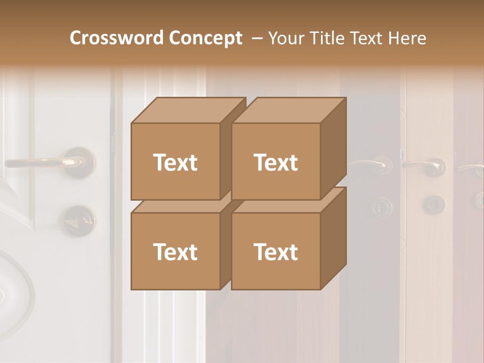 Plank Architecture Doors PowerPoint Template