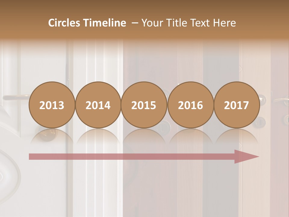 Plank Architecture Doors PowerPoint Template