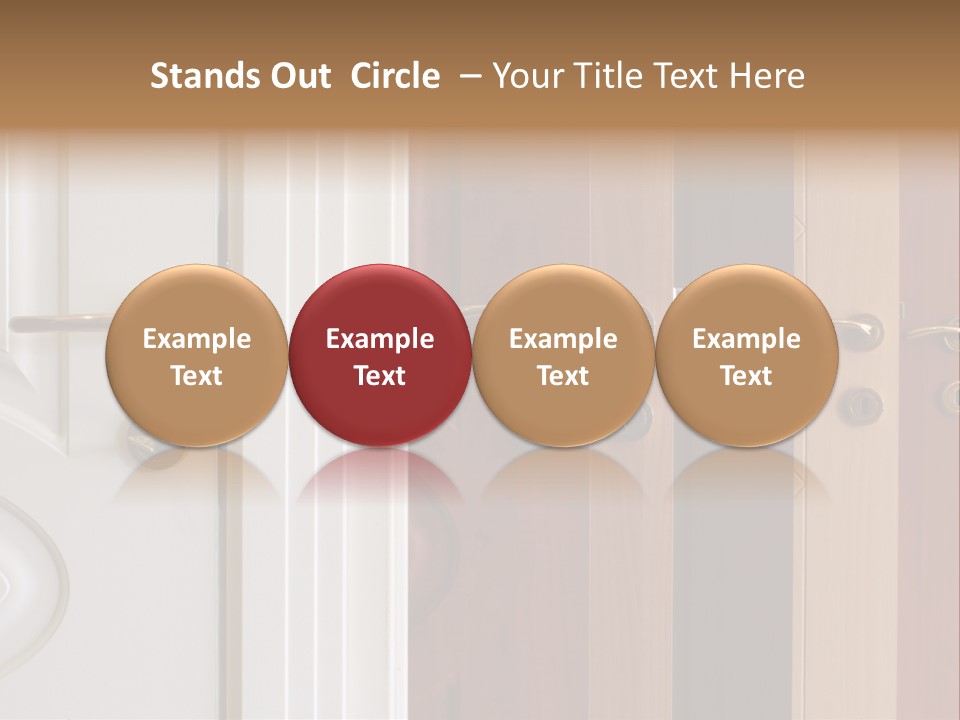 Plank Architecture Doors PowerPoint Template