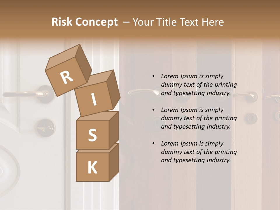 Plank Architecture Doors PowerPoint Template