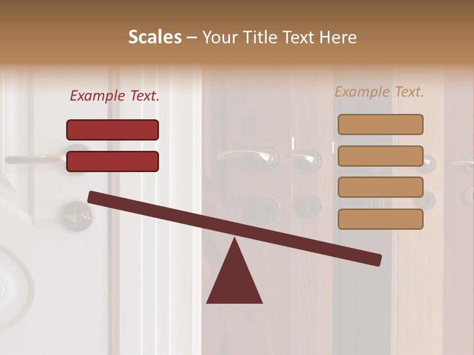 Plank Architecture Doors PowerPoint Template