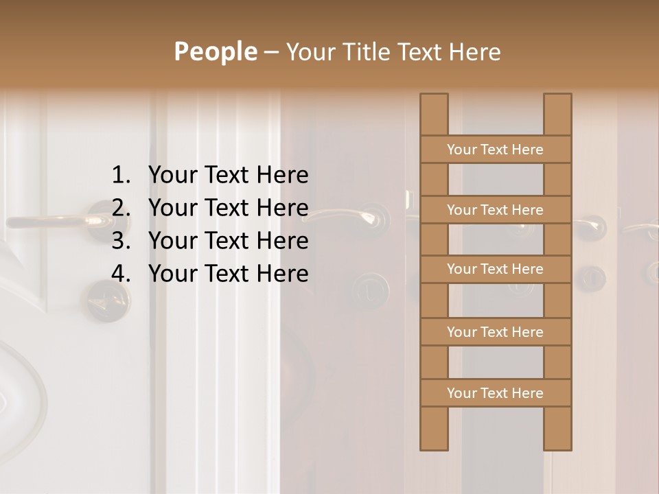 Plank Architecture Doors PowerPoint Template