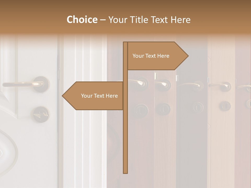 Plank Architecture Doors PowerPoint Template