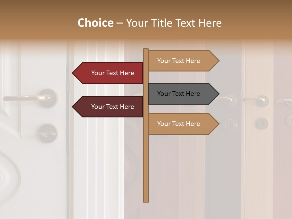 Plank Architecture Doors PowerPoint Template