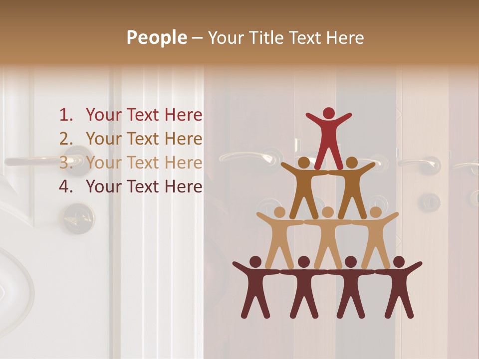 Plank Architecture Doors PowerPoint Template