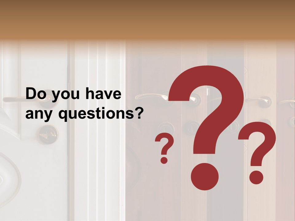 Plank Architecture Doors PowerPoint Template