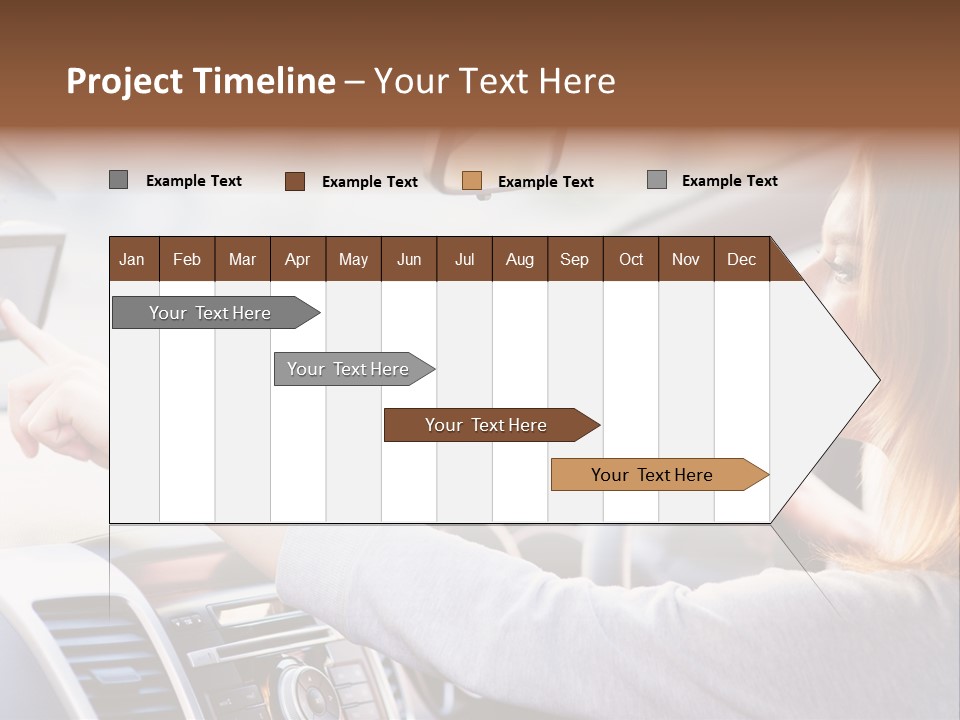 Happy Car Global Positioning System PowerPoint Template
