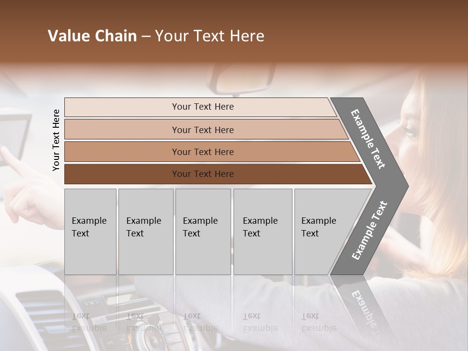Happy Car Global Positioning System PowerPoint Template