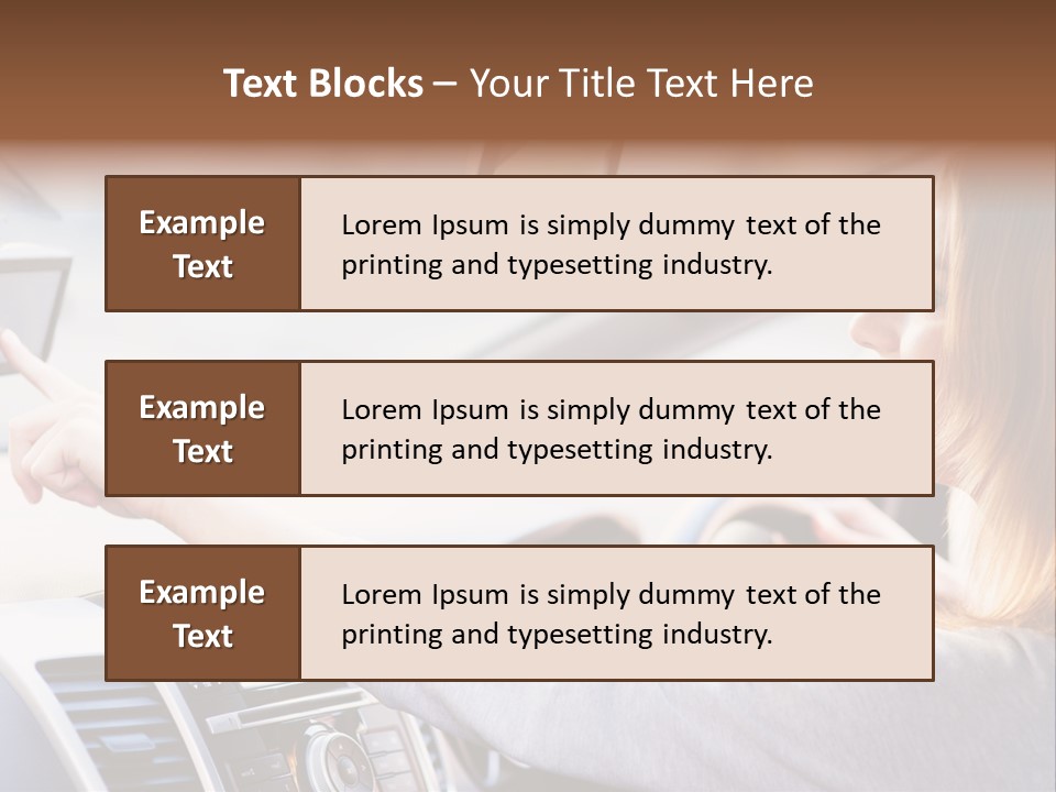 Happy Car Global Positioning System PowerPoint Template