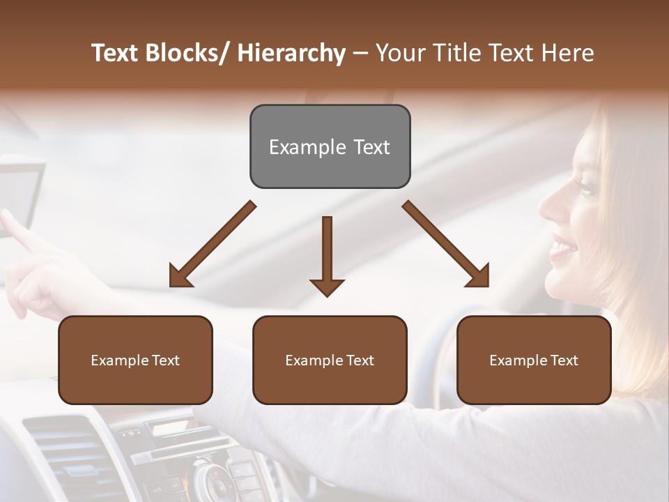 Happy Car Global Positioning System PowerPoint Template