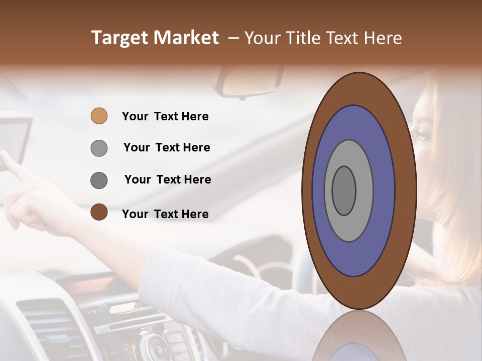 Happy Car Global Positioning System PowerPoint Template