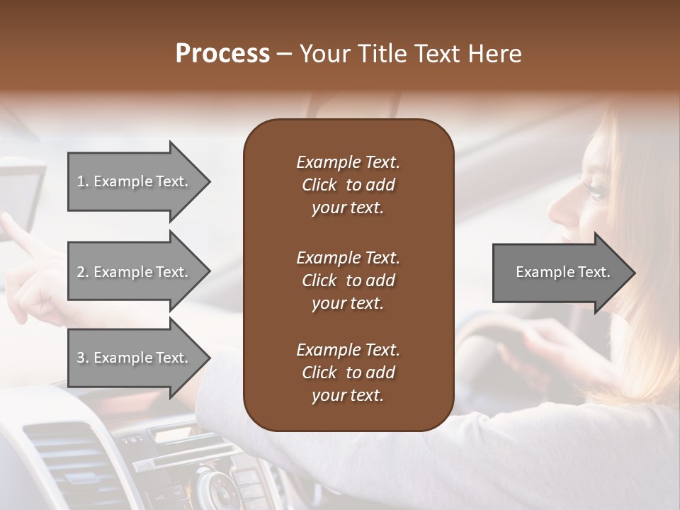 Happy Car Global Positioning System PowerPoint Template