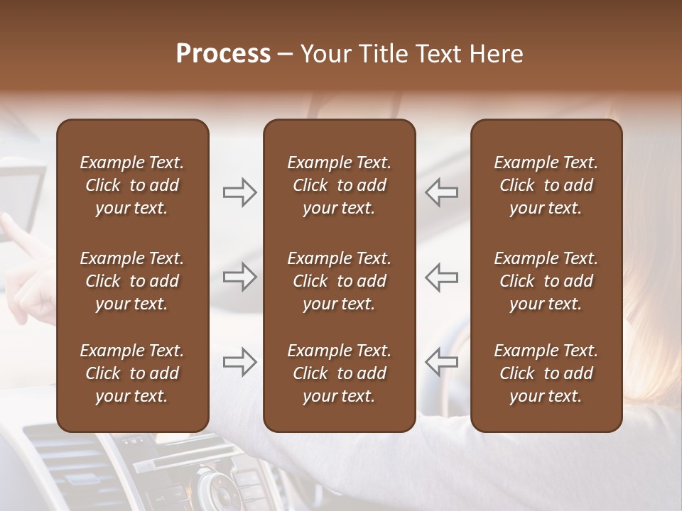 Happy Car Global Positioning System PowerPoint Template