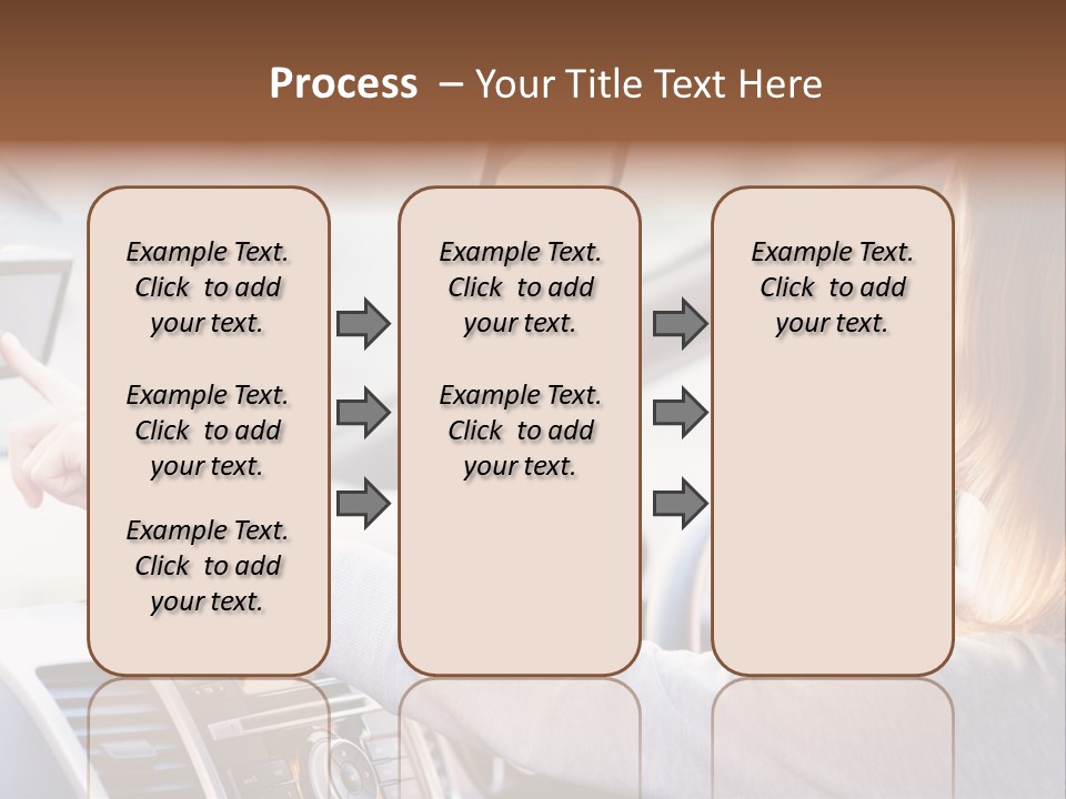 Happy Car Global Positioning System PowerPoint Template