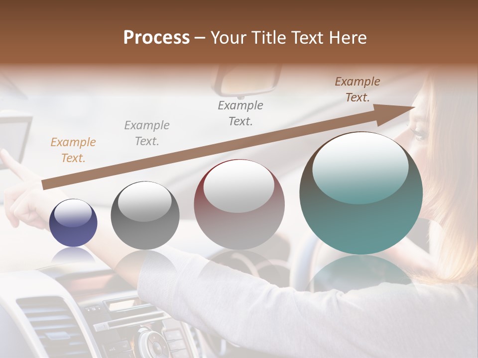 Happy Car Global Positioning System PowerPoint Template