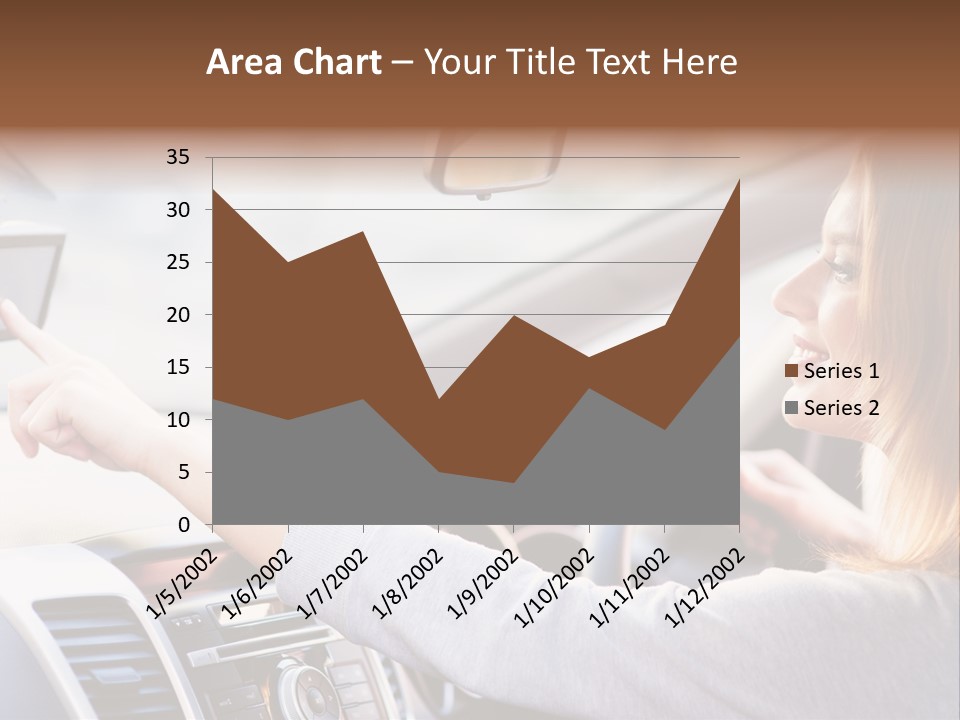 Happy Car Global Positioning System PowerPoint Template