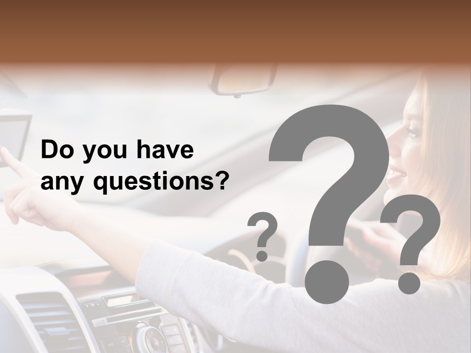 Happy Car Global Positioning System PowerPoint Template