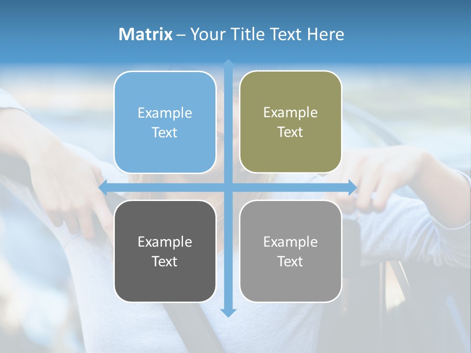 Female Car Keys Transport PowerPoint Template