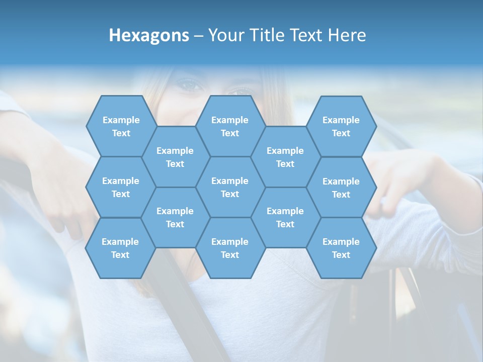 Female Car Keys Transport PowerPoint Template