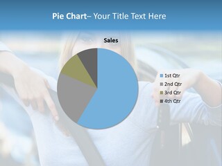 Female Car Keys Transport PowerPoint Template