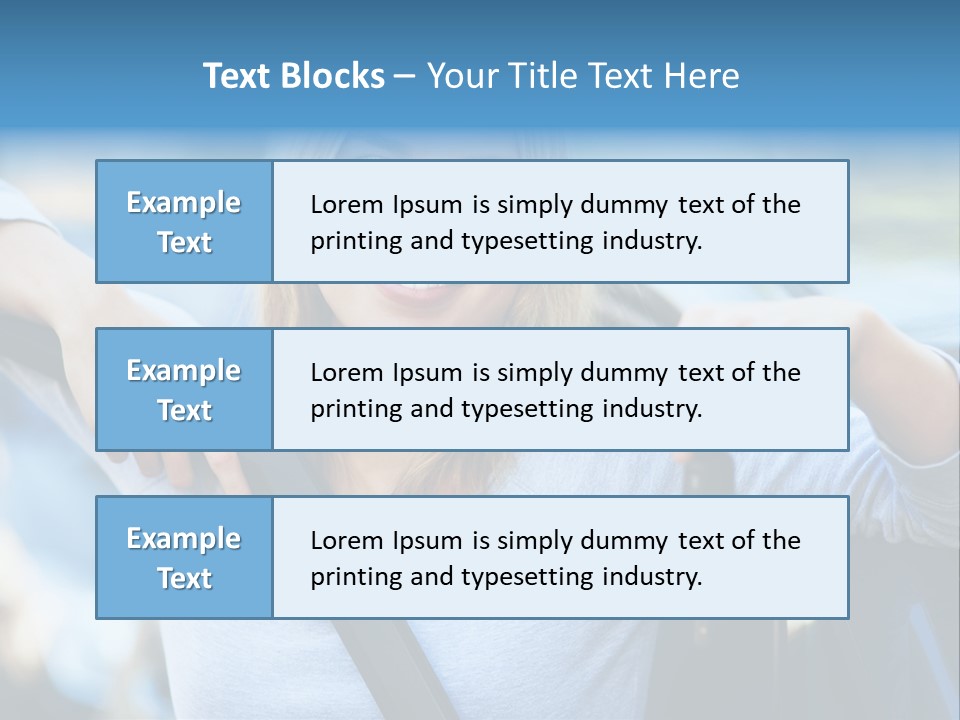 Female Car Keys Transport PowerPoint Template