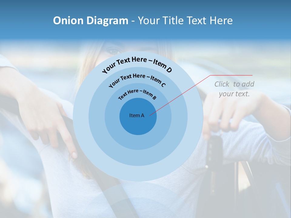 Female Car Keys Transport PowerPoint Template