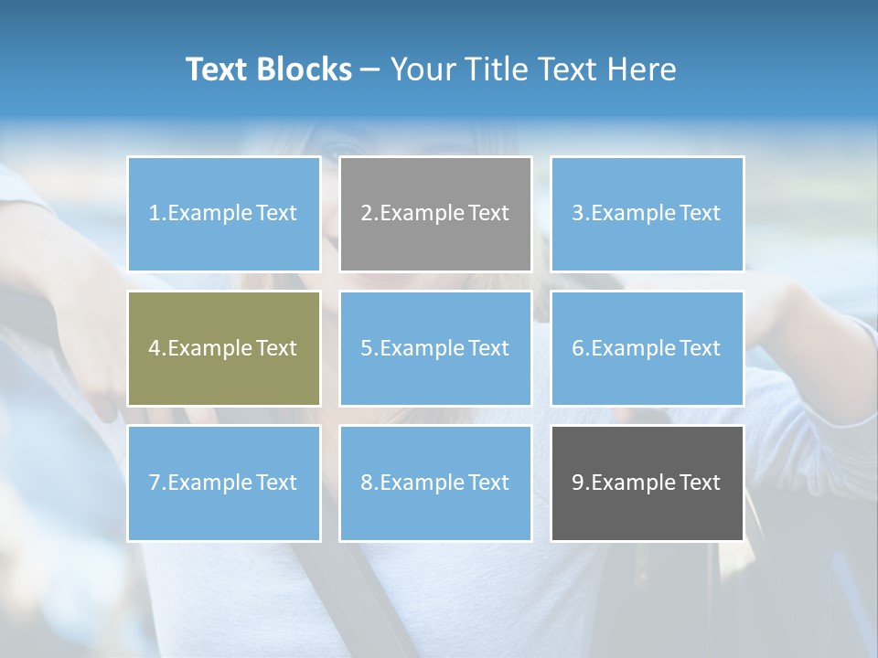 Female Car Keys Transport PowerPoint Template