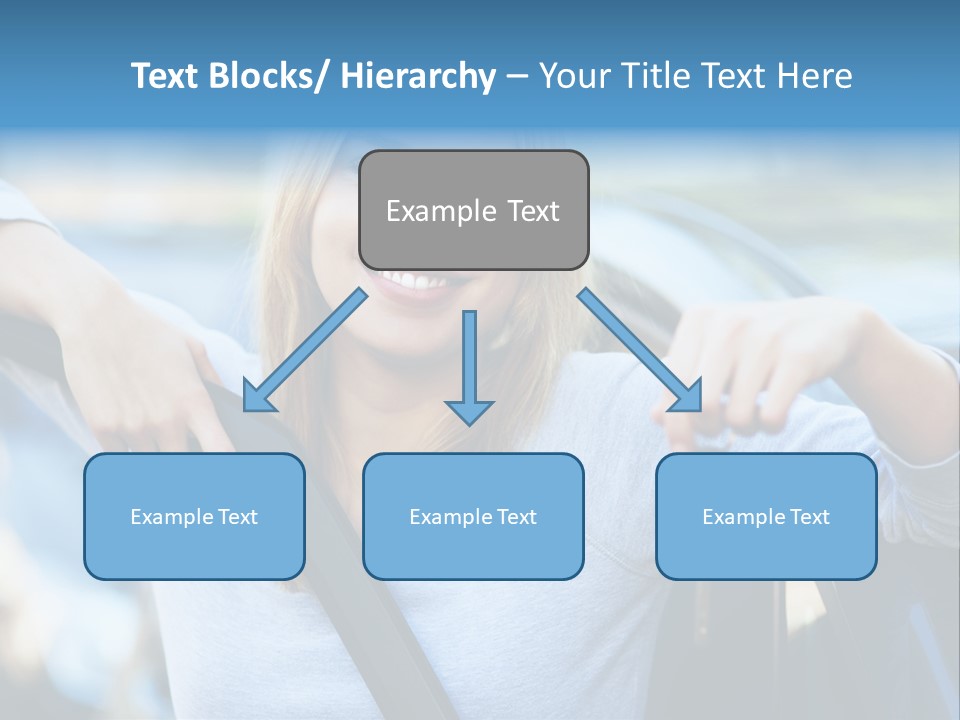 Female Car Keys Transport PowerPoint Template