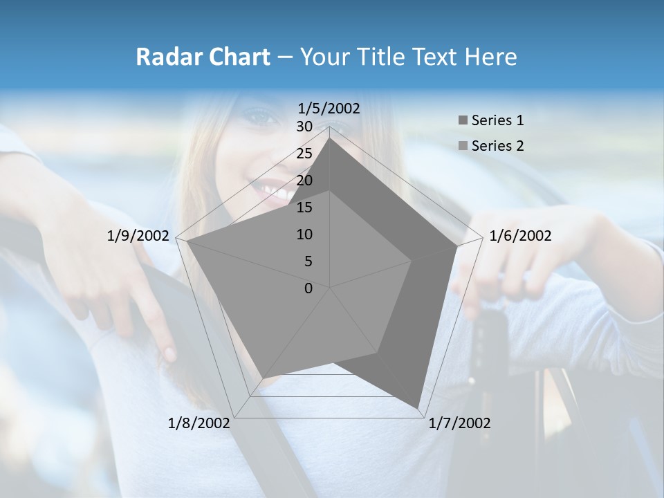 Female Car Keys Transport PowerPoint Template
