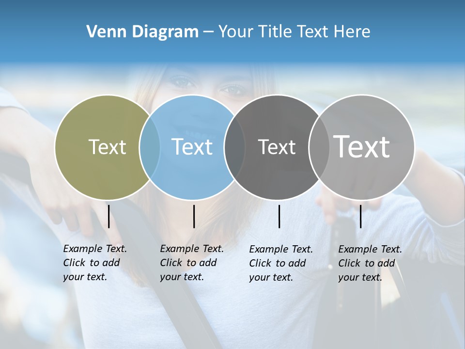Female Car Keys Transport PowerPoint Template