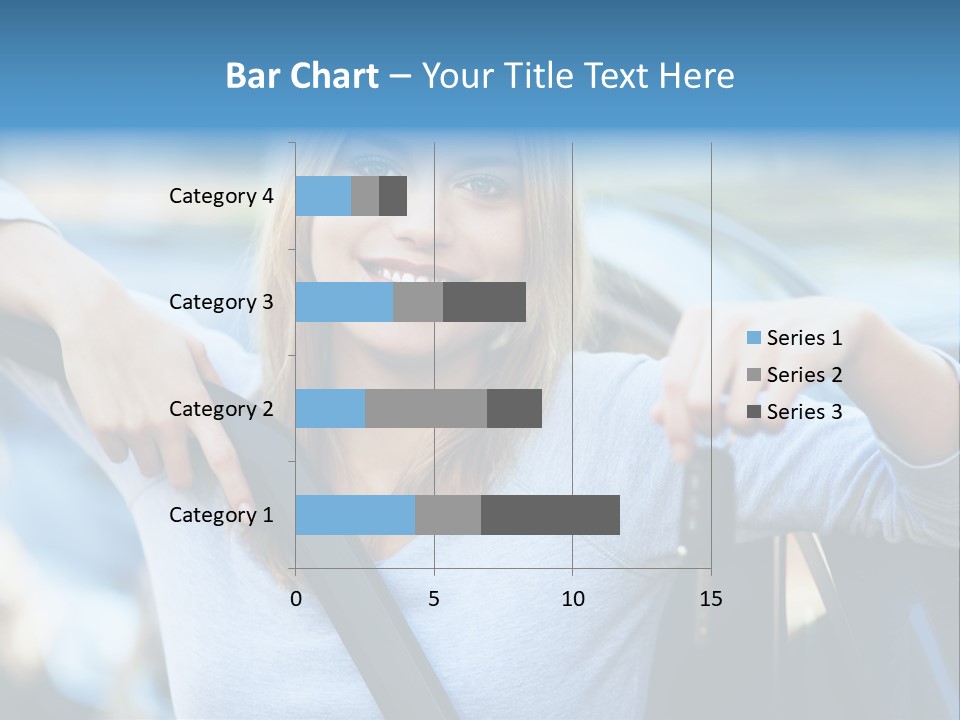 Female Car Keys Transport PowerPoint Template