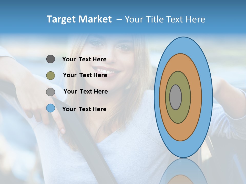 Female Car Keys Transport PowerPoint Template