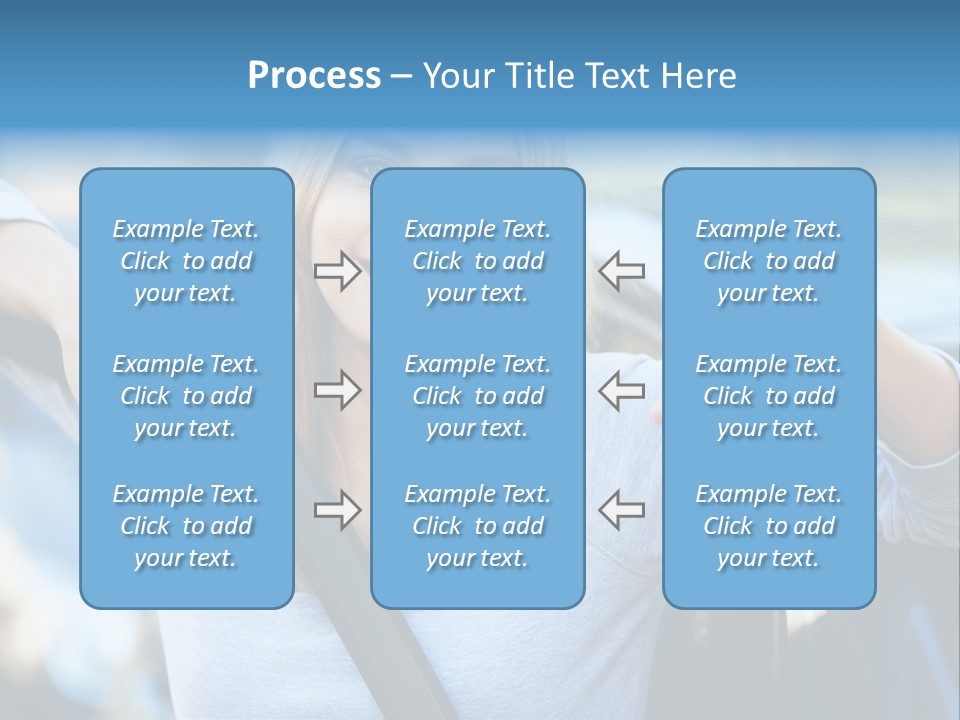 Female Car Keys Transport PowerPoint Template
