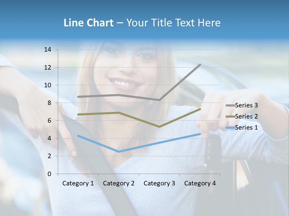 Female Car Keys Transport PowerPoint Template