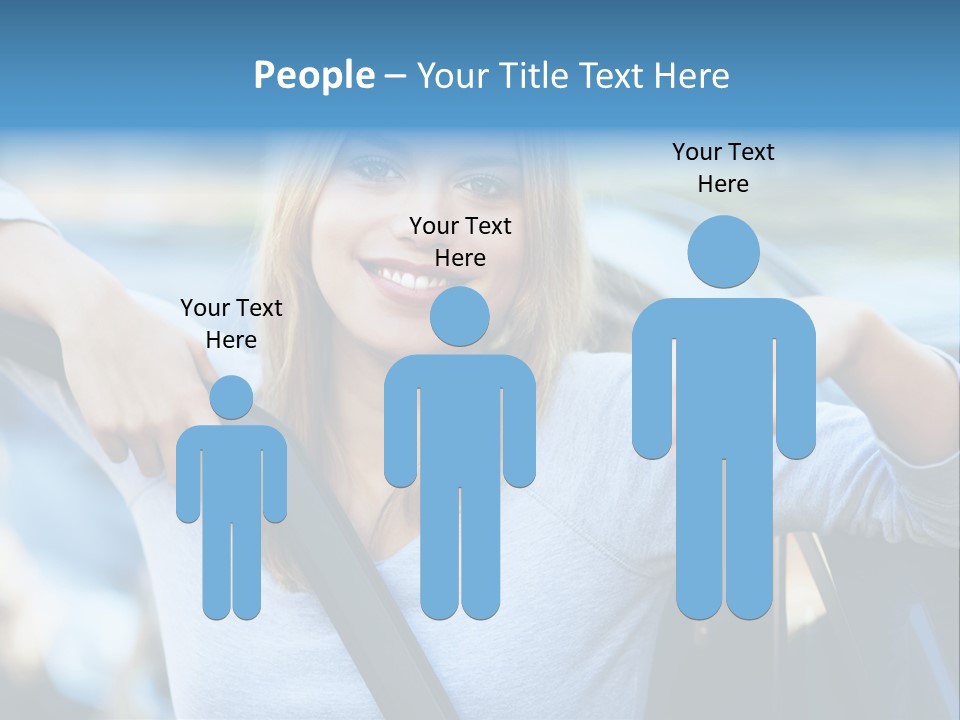 Female Car Keys Transport PowerPoint Template